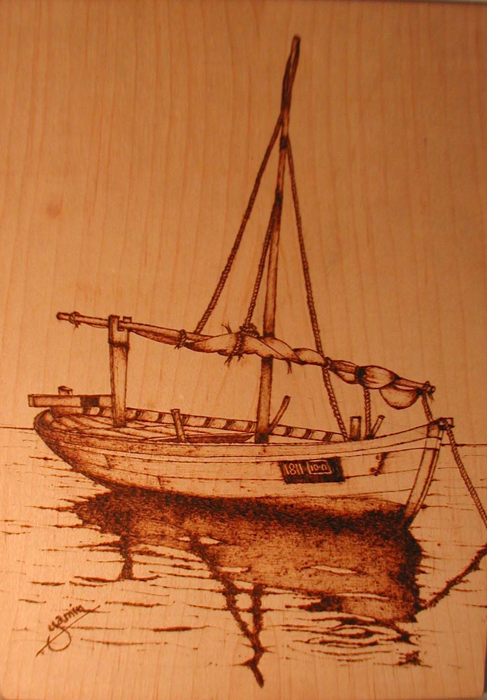 Pyrography Boats – Creativity Maldives